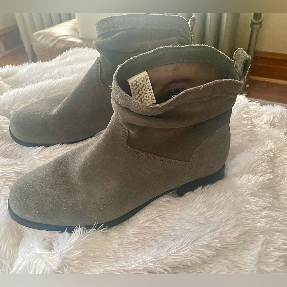 UGG KOOLABURRA LORELEI LEATHER BOOT BOOTIES SIZE 7.5 GRAY